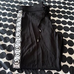 Michael Kors Black side logo sweater joggers LARGE